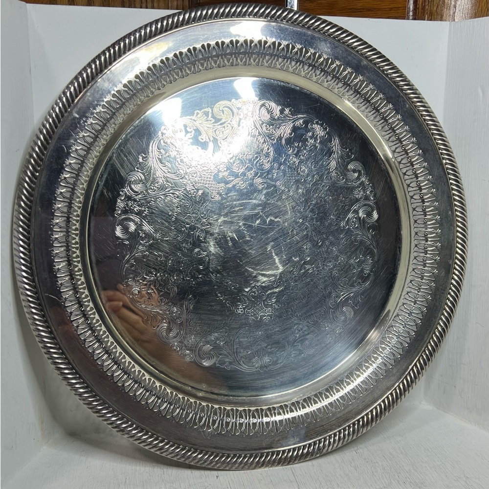 Vintage WM Rogers 12” Serving Platter